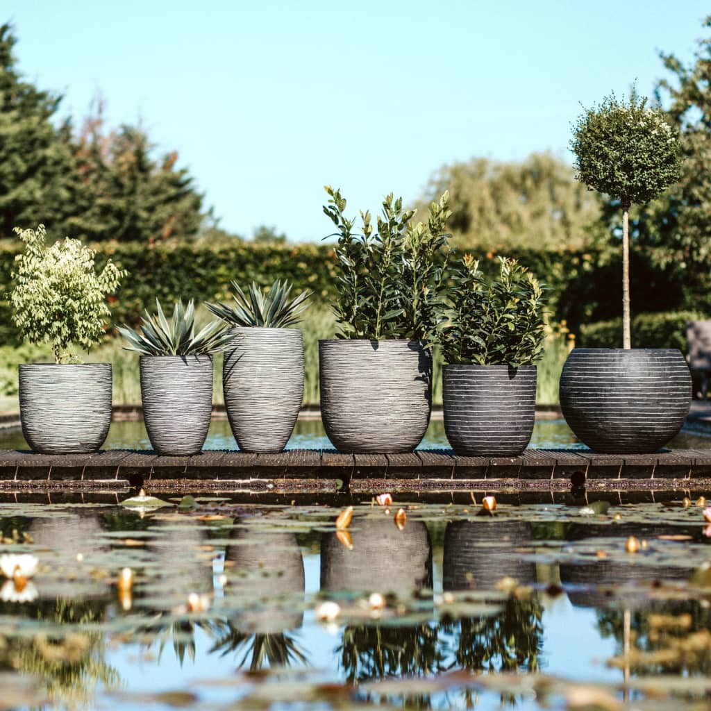 Pot à fleurs Nature Deluxe Anthracite