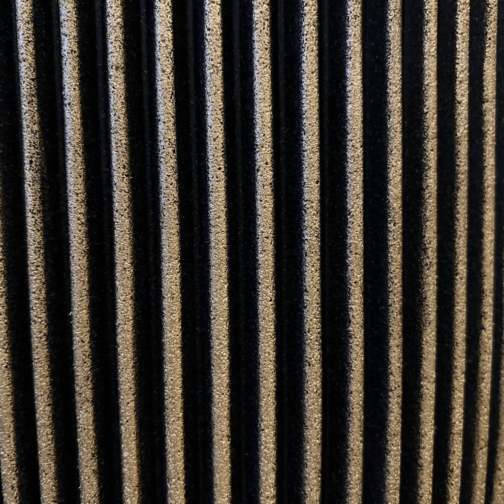 Jardinière Groove 43x41 cm noir et doré