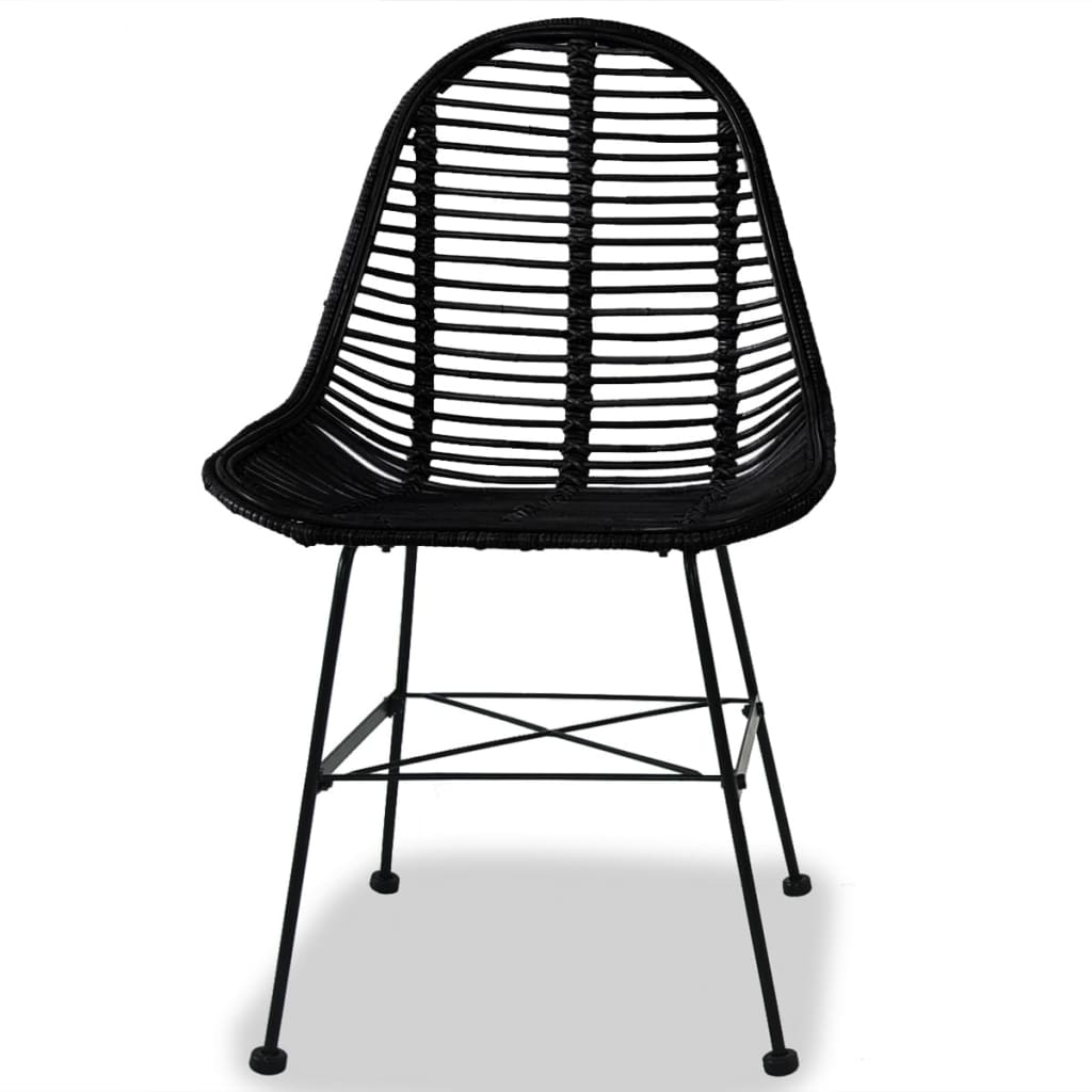 Chaises lot de 2 noir