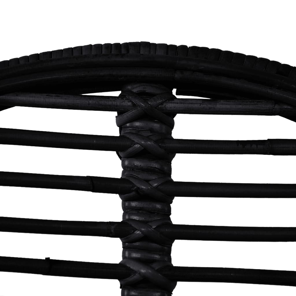 Chaises lot de 2 noir