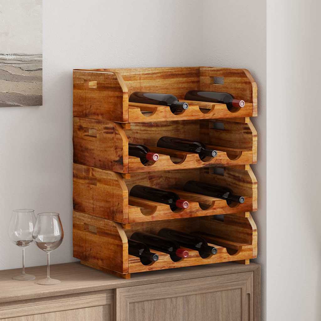 Casiers à bouteilles bois d'acajou