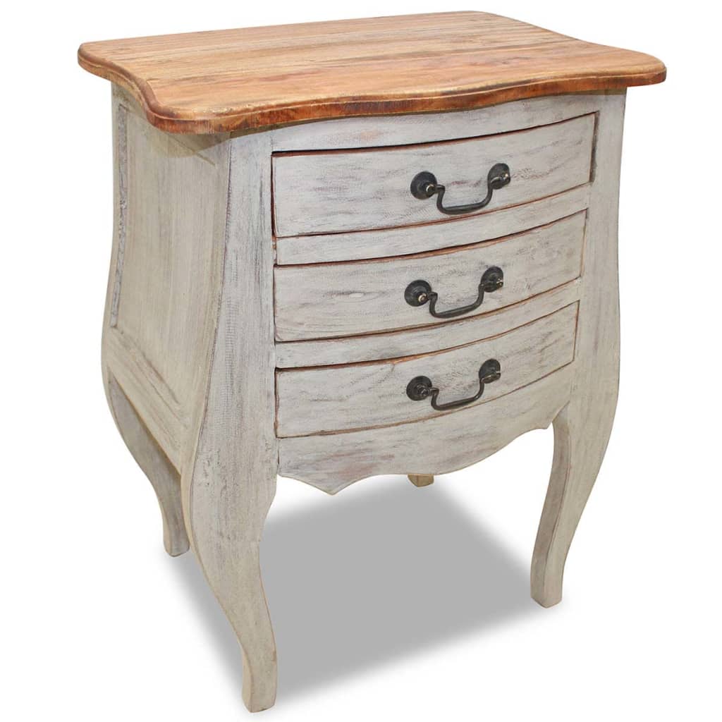 Table de chevet bois d'acajou