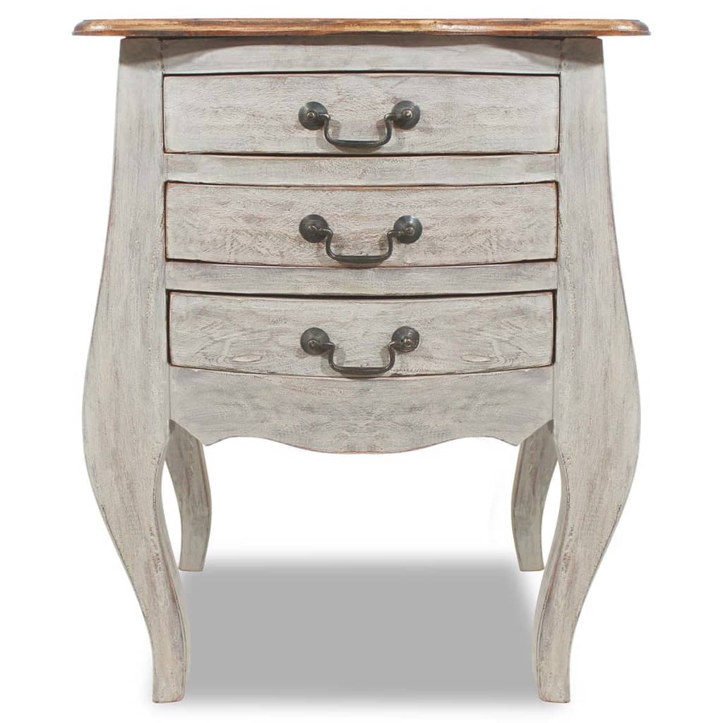 Table de chevet bois d'acajou
