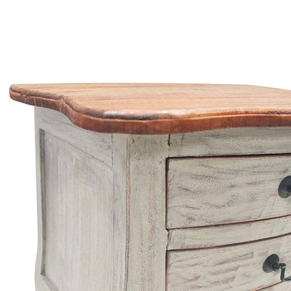 Table de chevet bois d'acajou