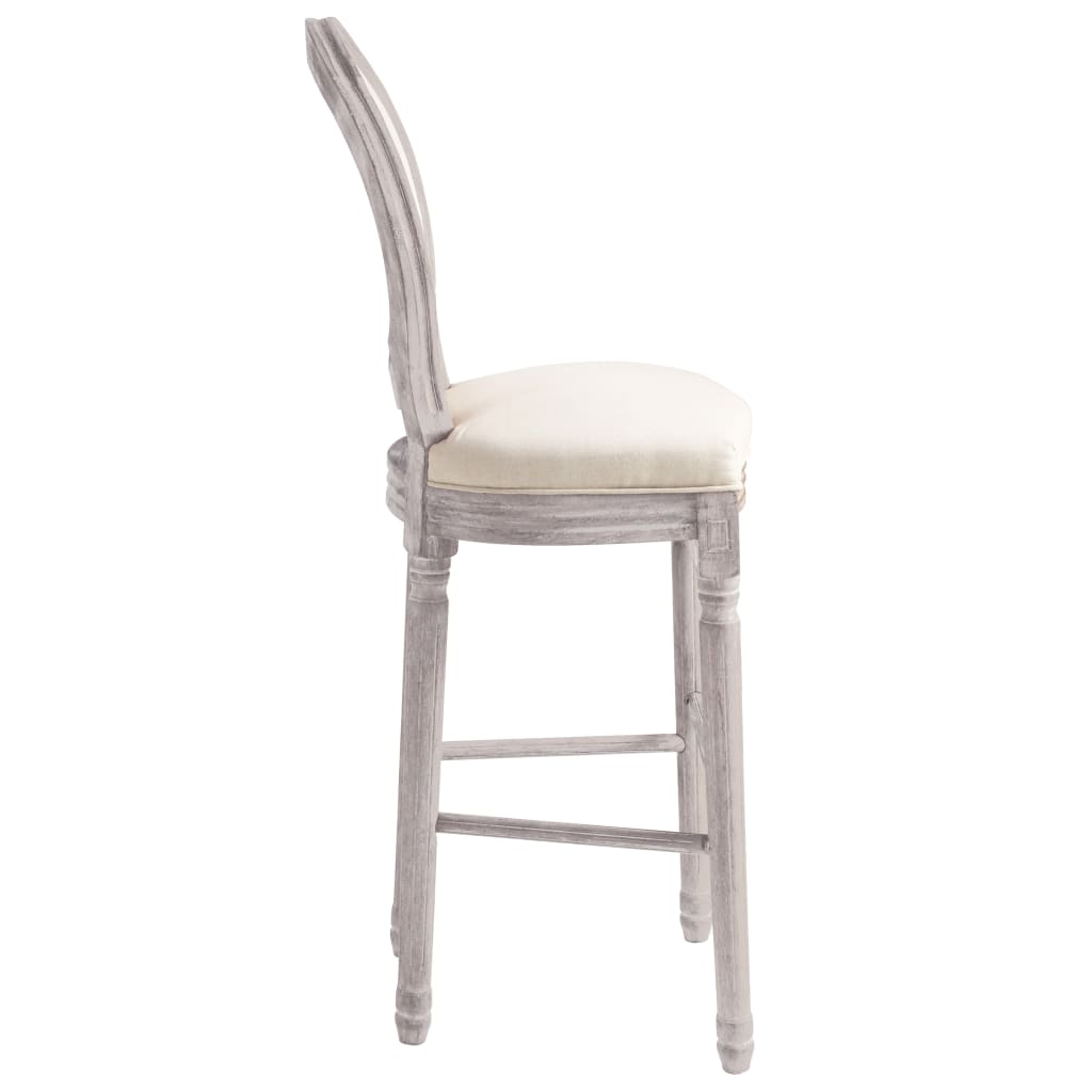 Tabourets de bar blanc lin
