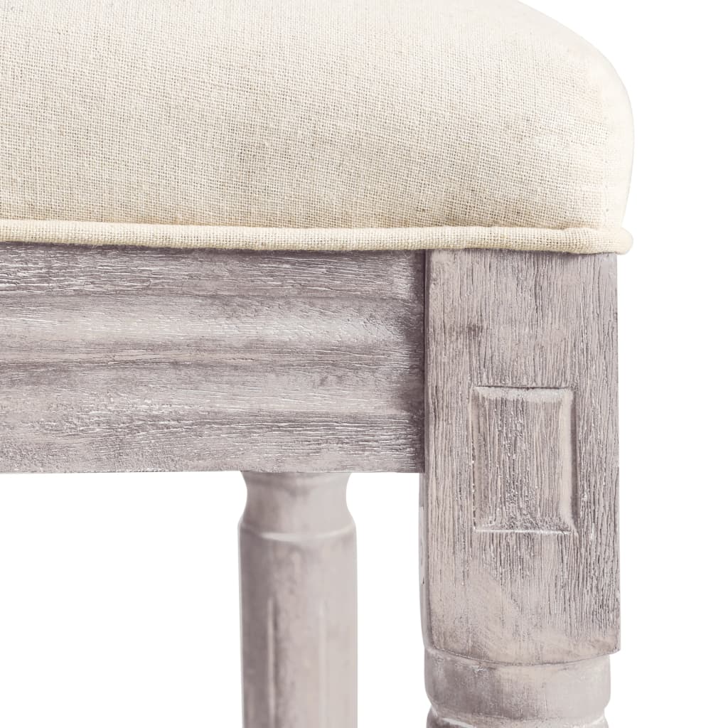 Tabourets de bar blanc lin