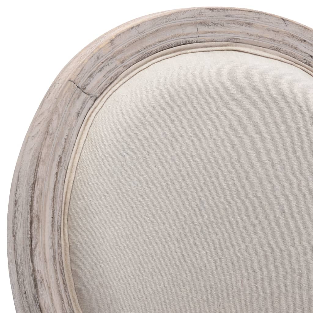 Tabourets de bar blanc lin