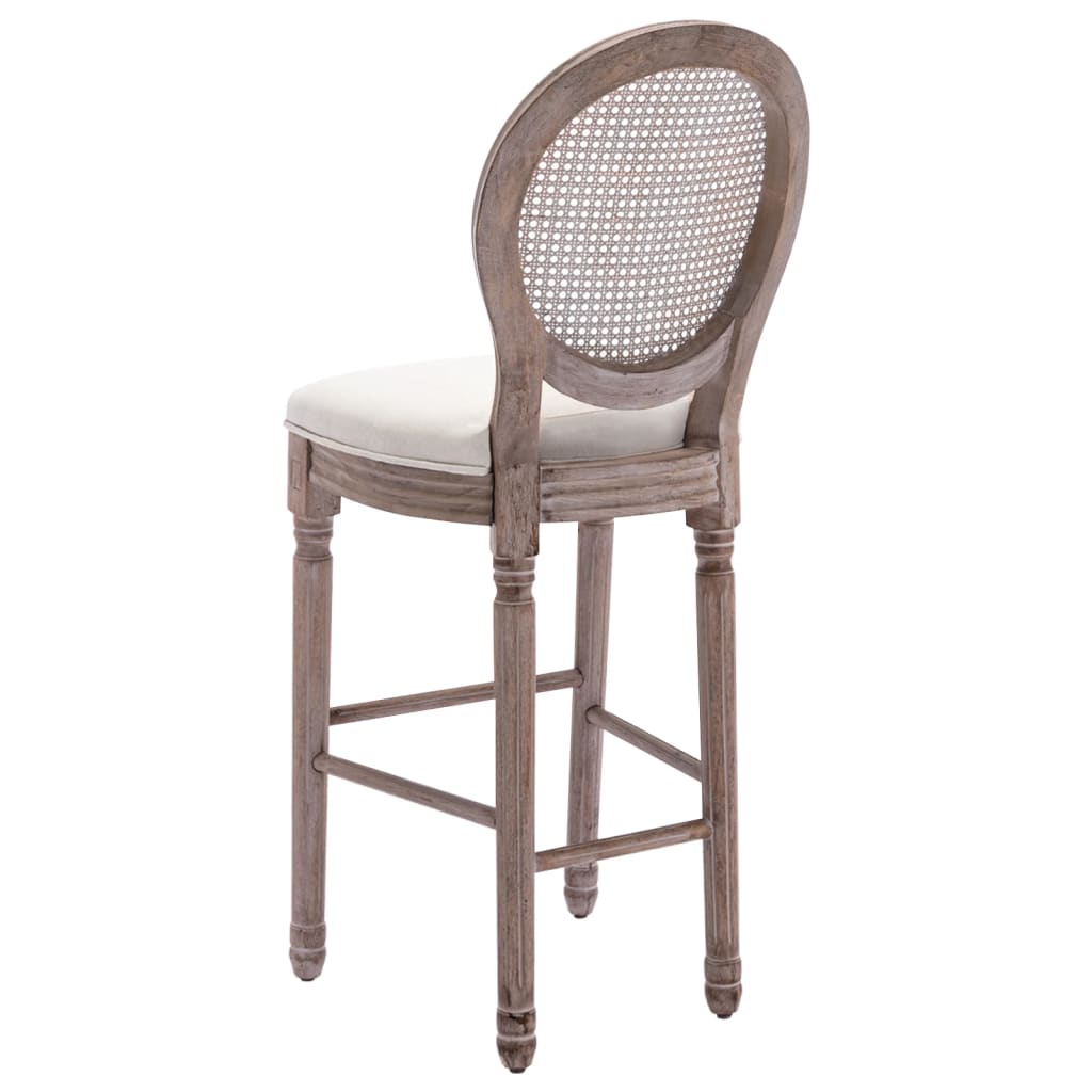 Tabourets de bar blanc lin