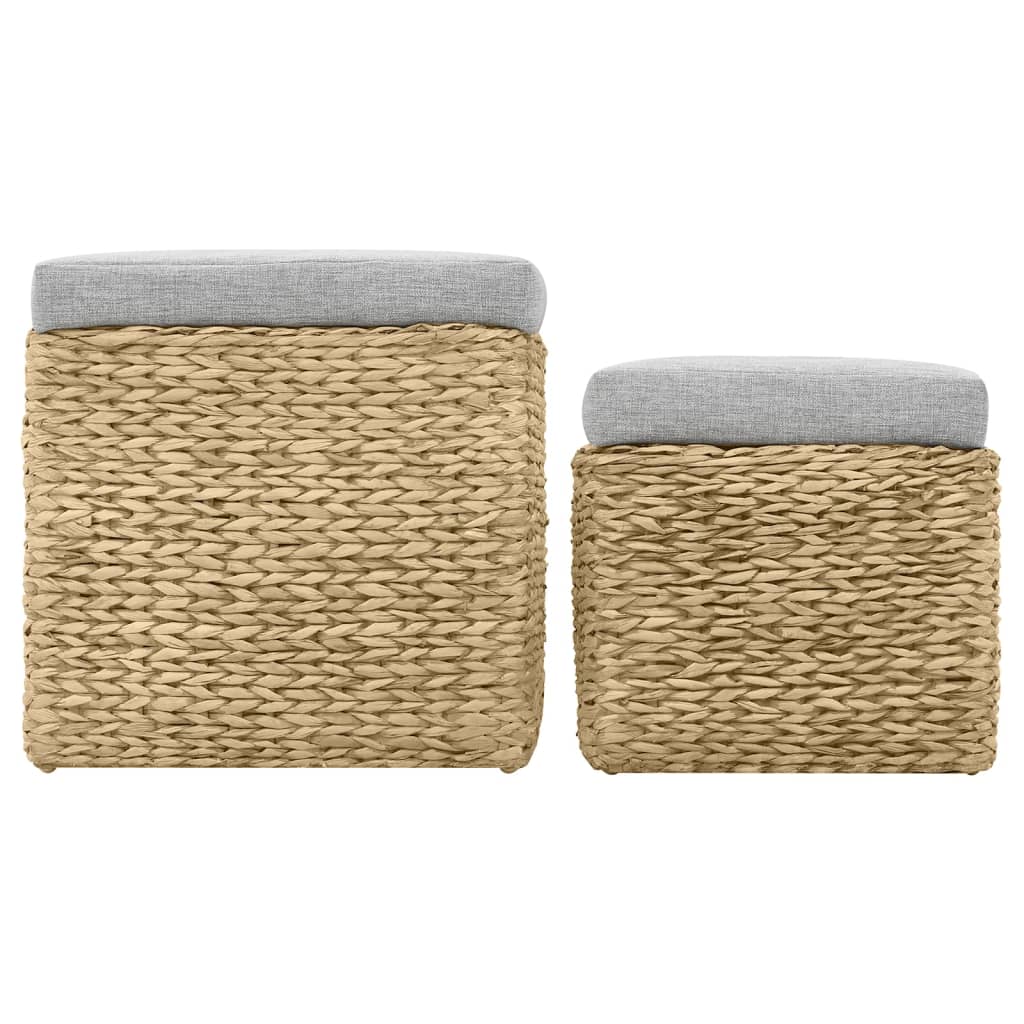pouf Jacinthe d'eau Gris