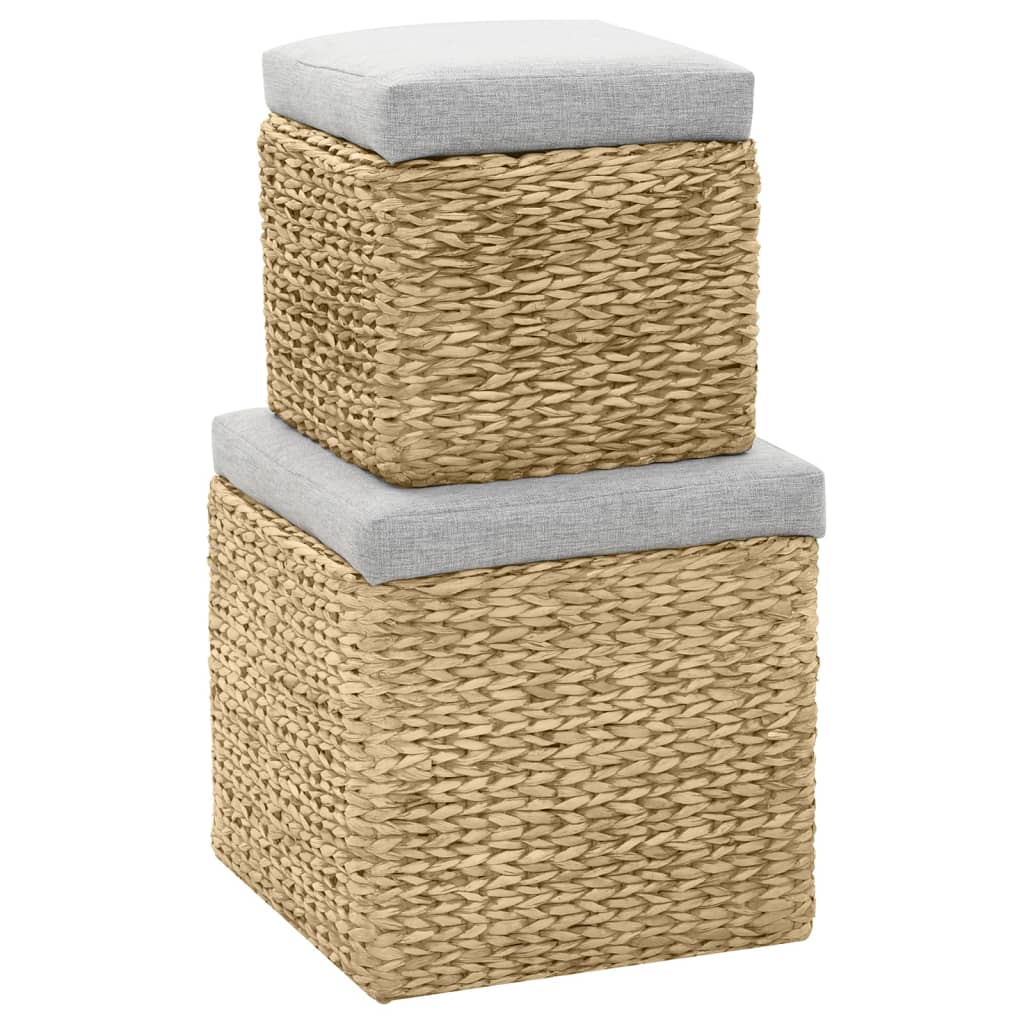 pouf Jacinthe d'eau Gris