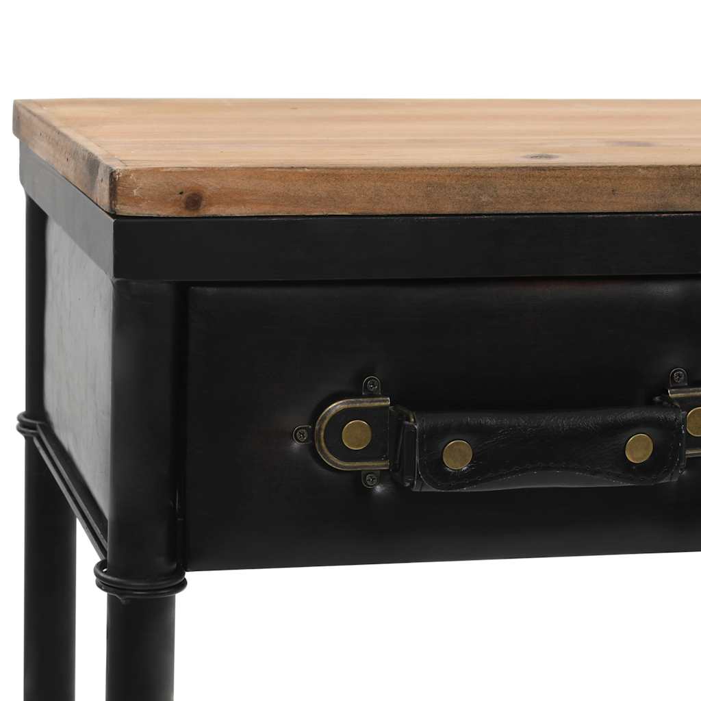 Table console et bois de sapin