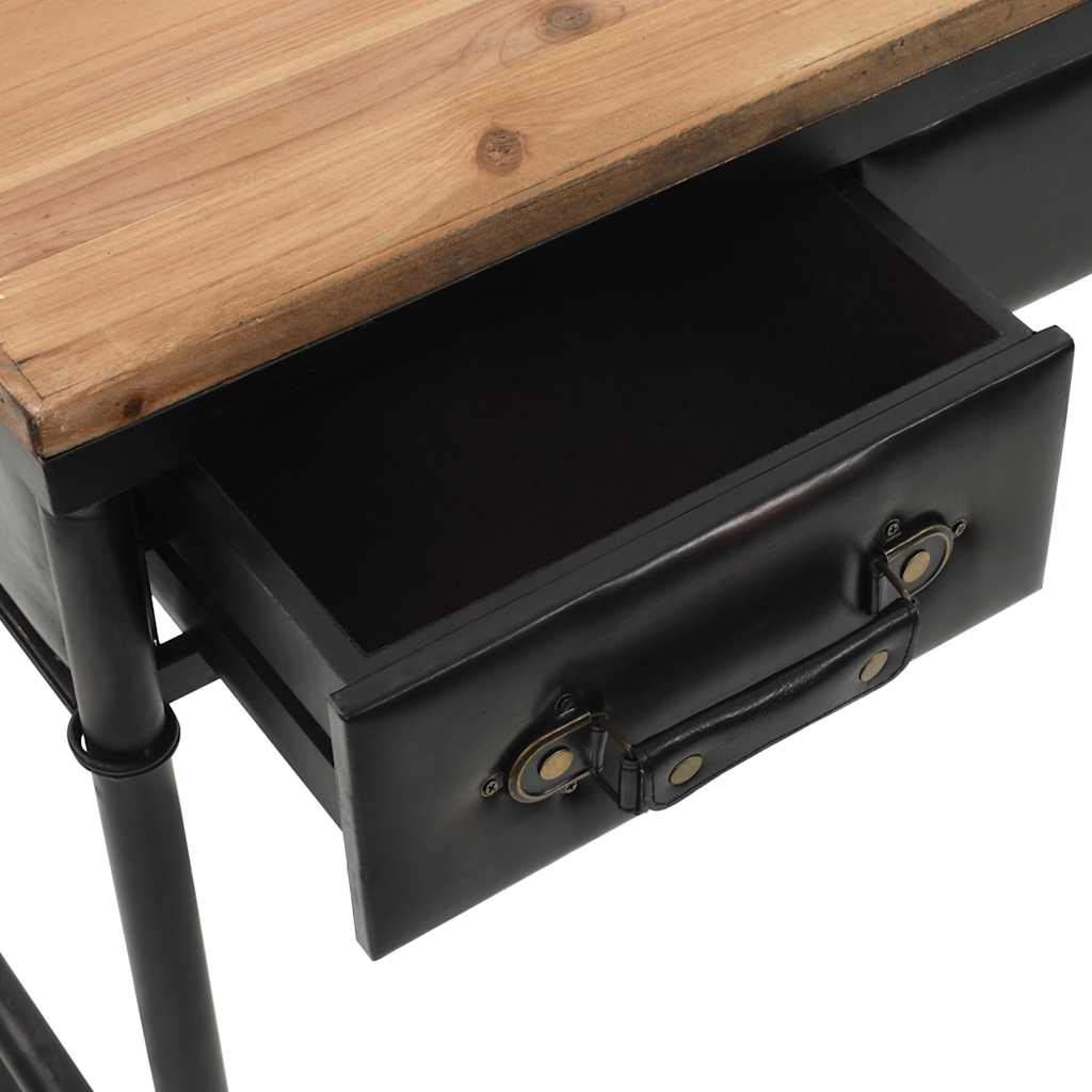 Table console et bois de sapin