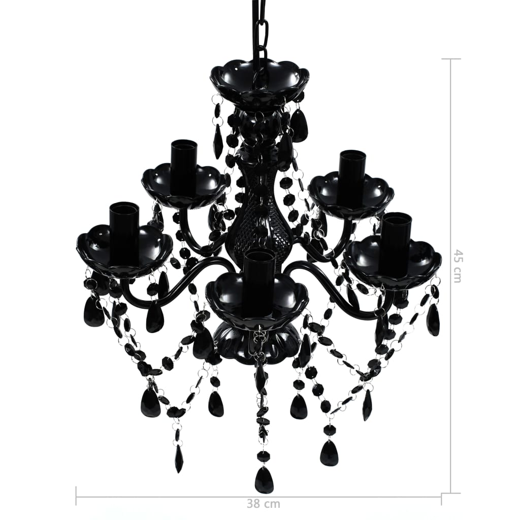 Lustre Crystal noir