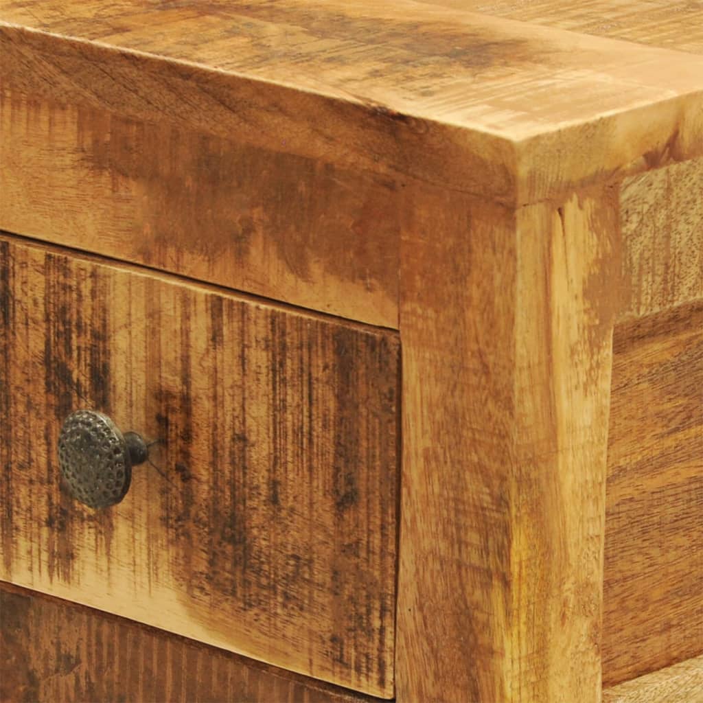 Table de chevet avec 1 tiroir Bois massif de manguier
