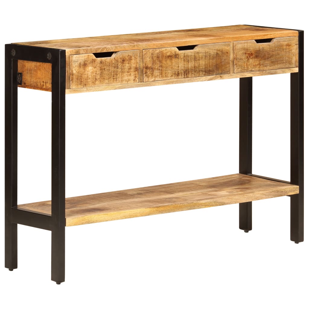 Buffet 3 tiroirs Bois de manguier massif
