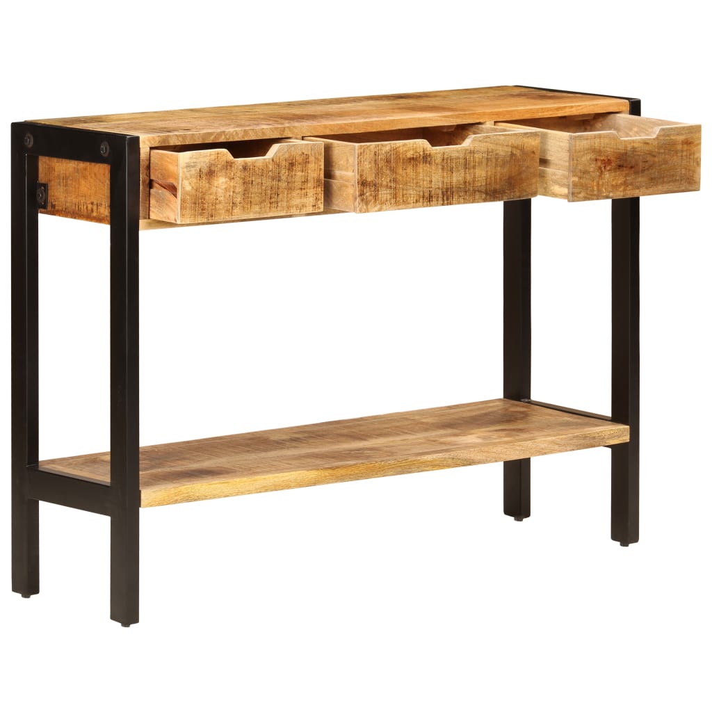 Buffet 3 tiroirs Bois de manguier massif