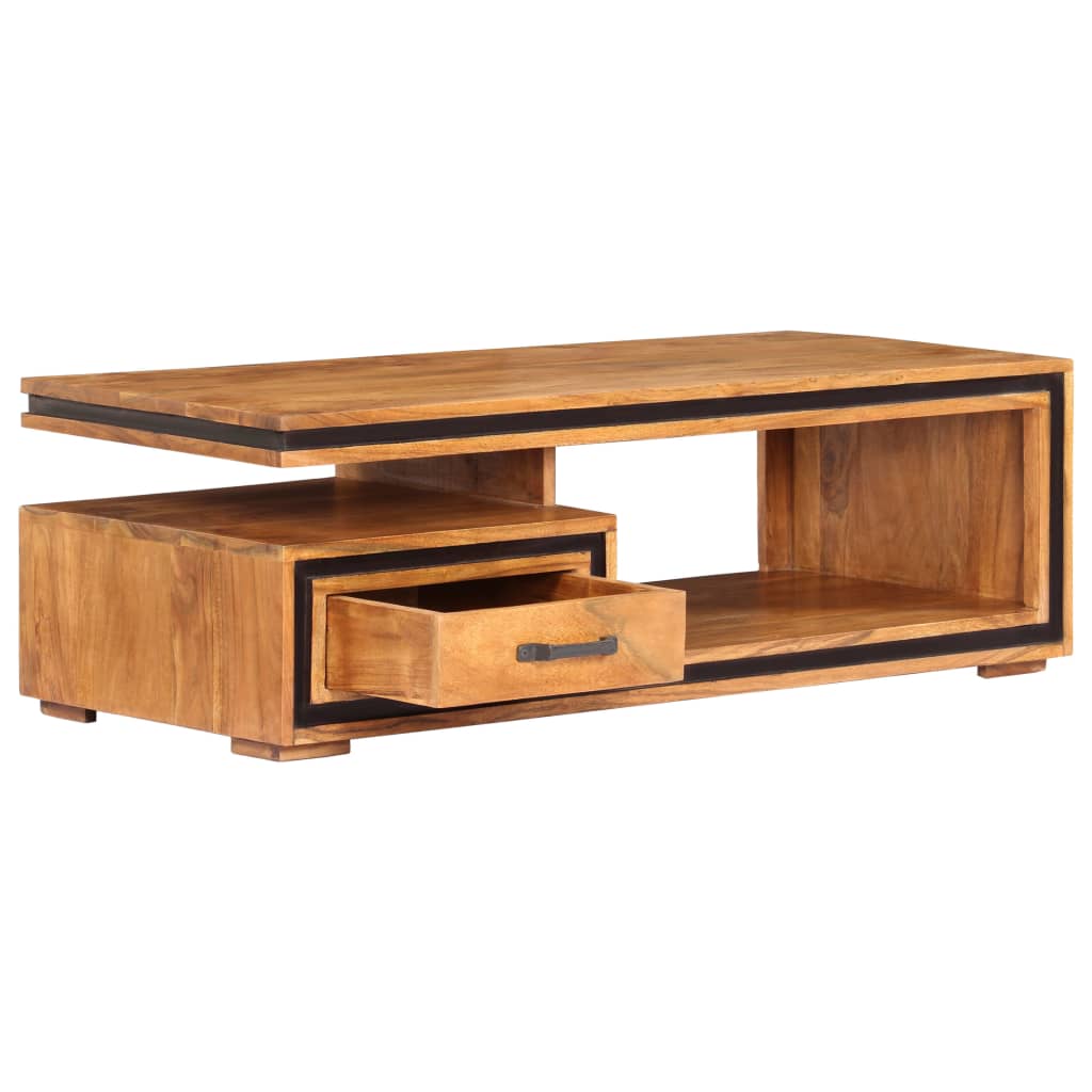 Table basse d'acacia