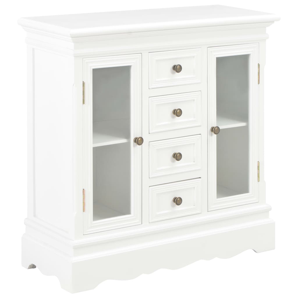 Buffet/ sellier blanc bois