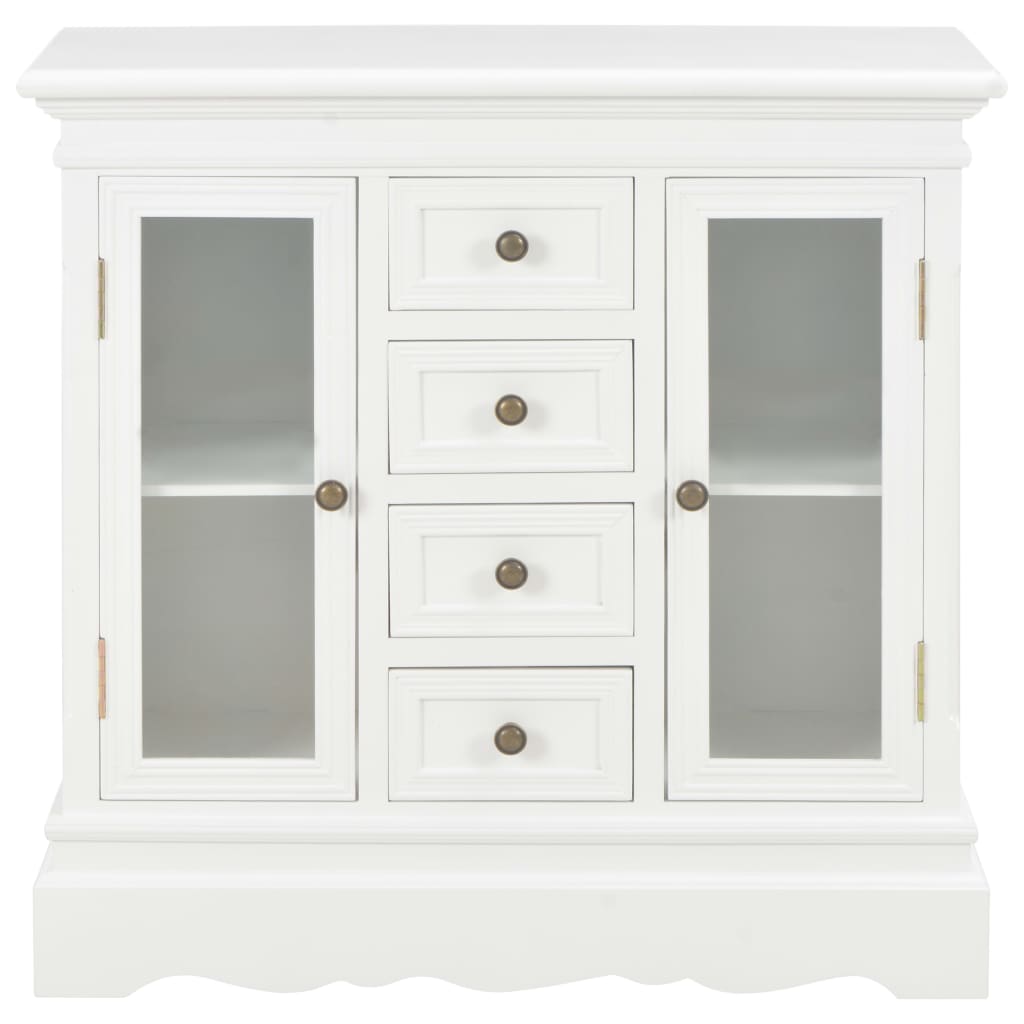 Buffet/ sellier blanc bois