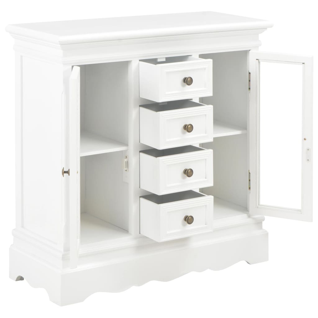 Buffet/ sellier blanc bois