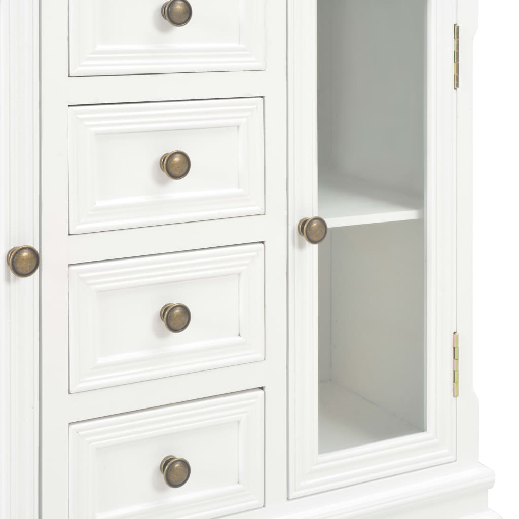 Buffet/ sellier blanc bois