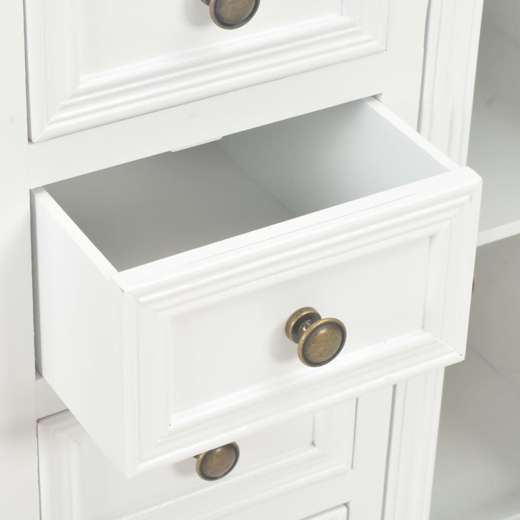 Buffet/ sellier blanc bois