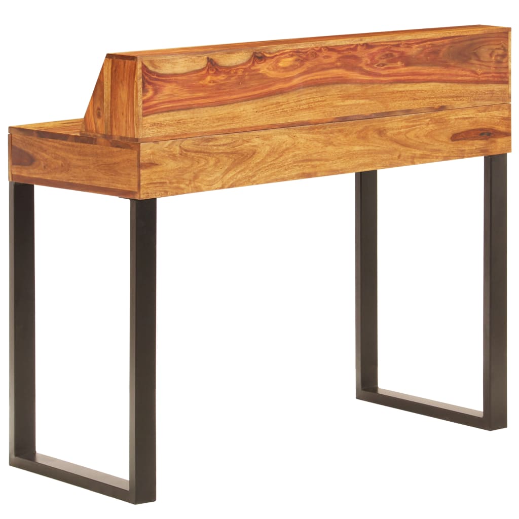 Bureau Bois solide de Sesham et acier