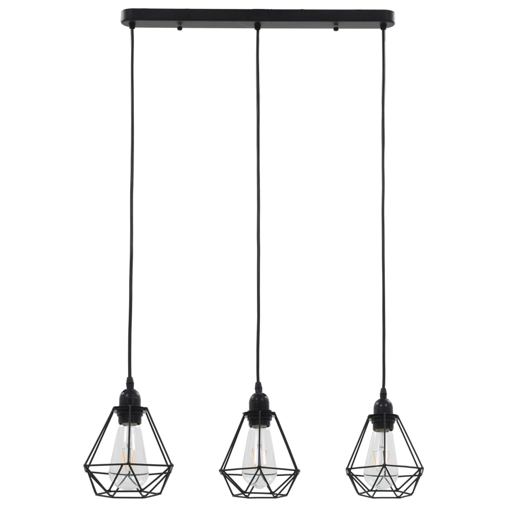 Plafonnier avec diamant Noir
