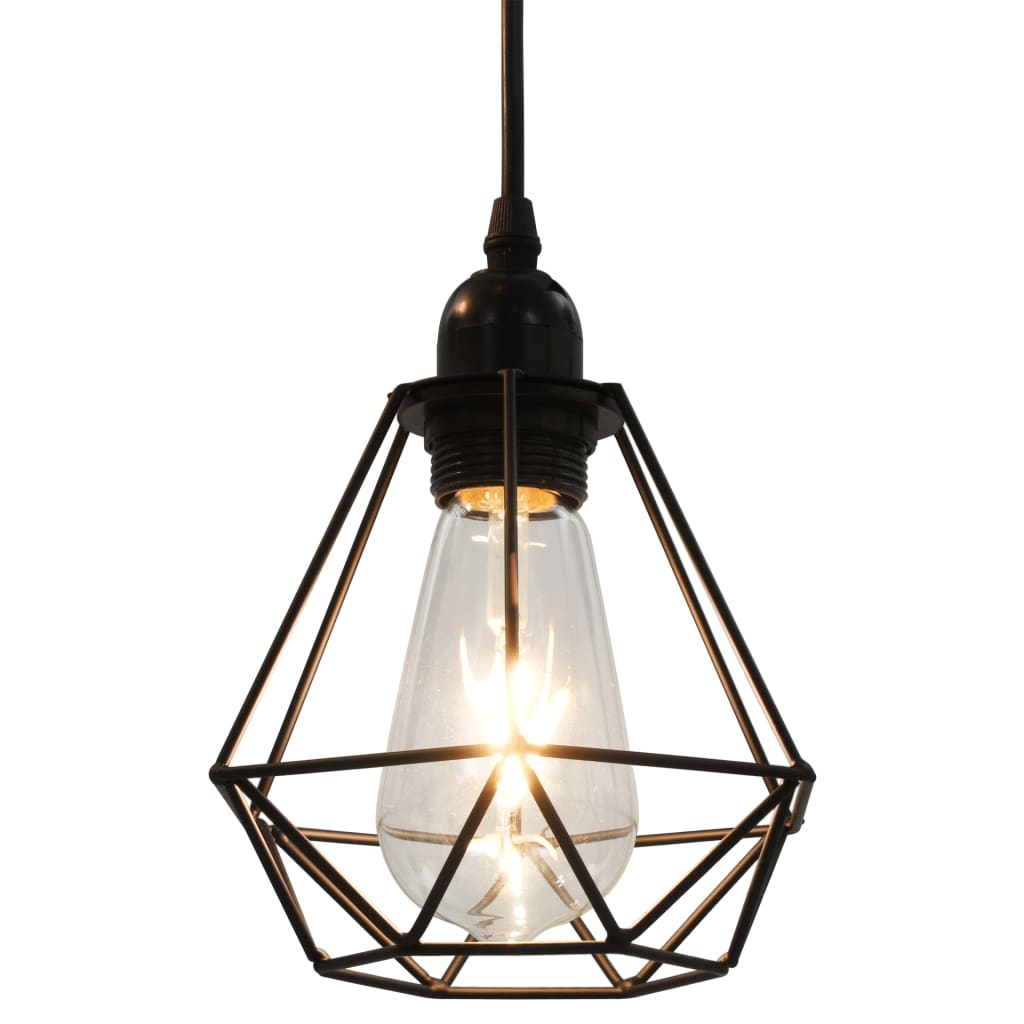 Plafonnier avec diamant Noir