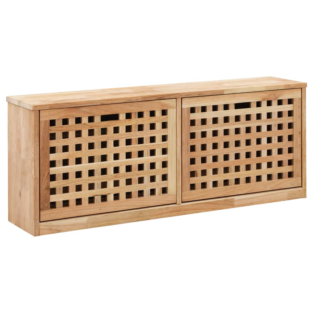 Banc de rangement de chaussures en bois massif