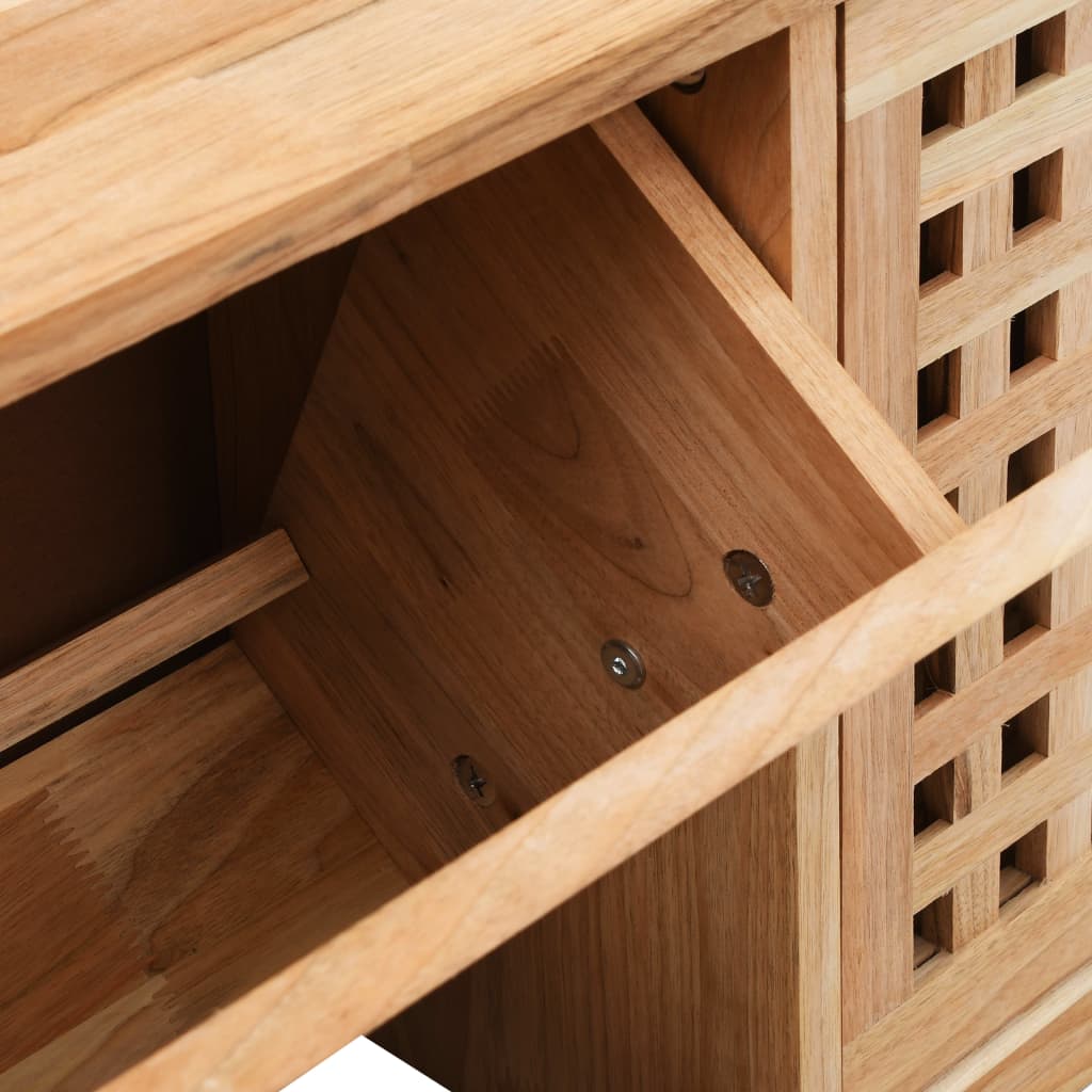 Banc de rangement de chaussures en bois massif