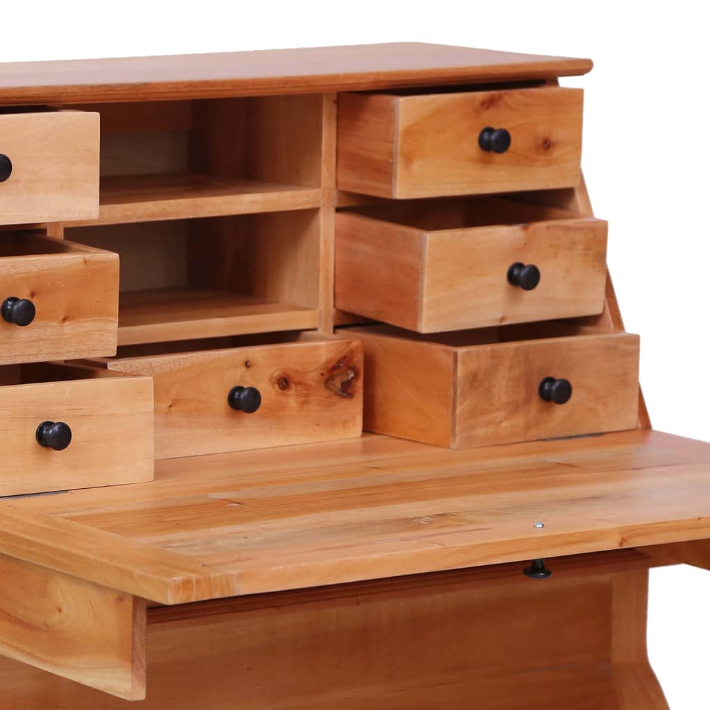 Bureau secrétaire Bois d'acajou massif