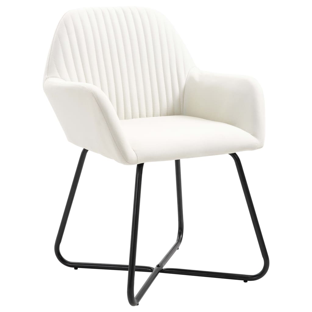 Chaises à manger 2pcs crème