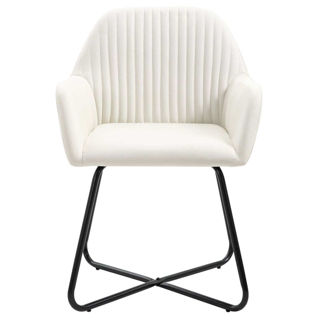 Chaises à manger 2pcs crème