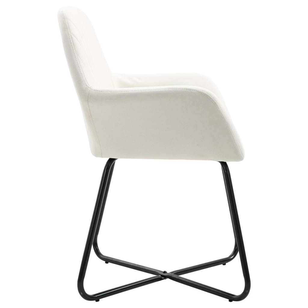 Chaises à manger 2pcs crème
