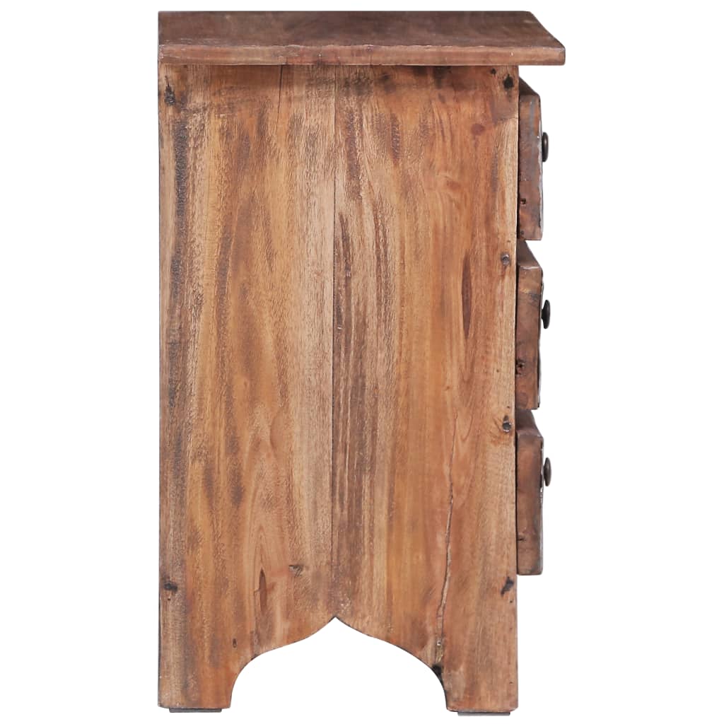 Table de chevet bois d'acajou retro