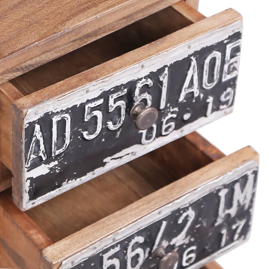 Table de chevet bois d'acajou retro