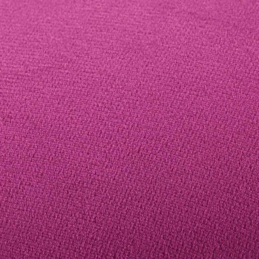 Pouf Tabouret Violet et doré Velours