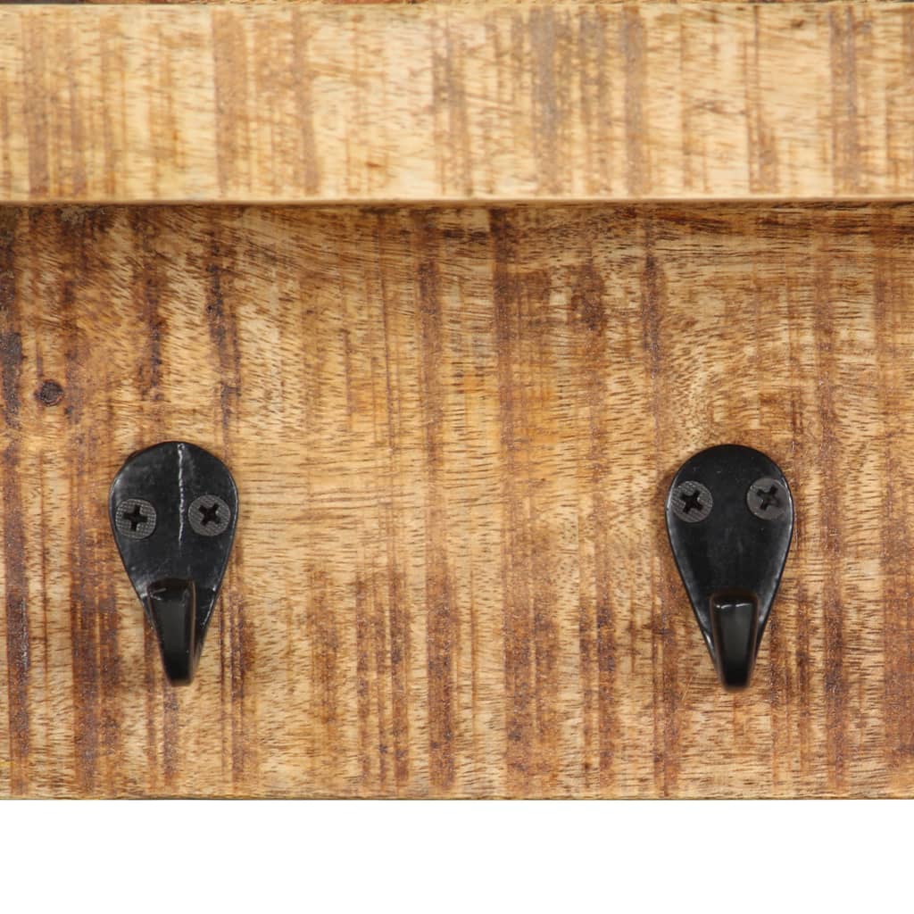 Porte-manteau mural en Bois de manguier