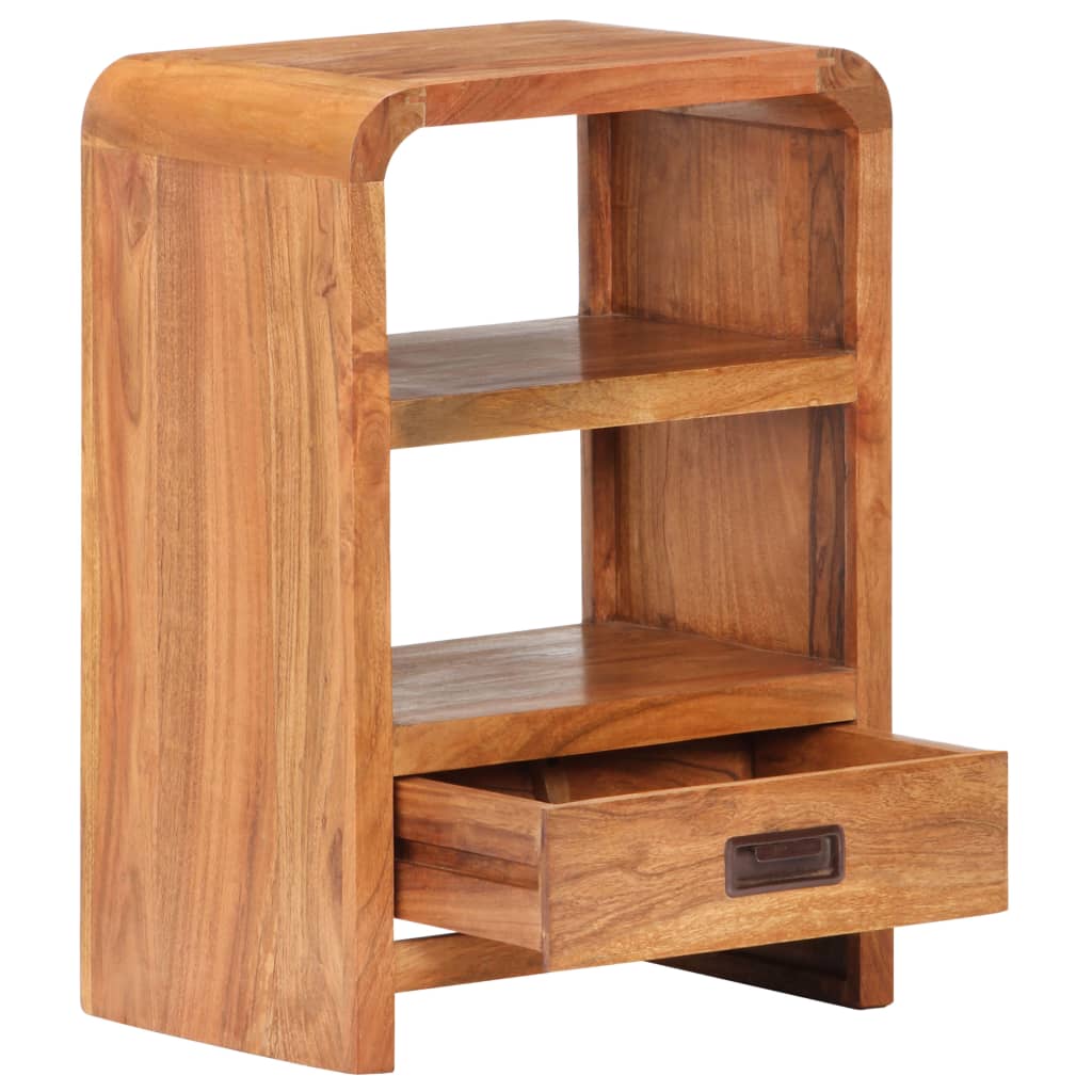 Table de chevet Bois acacia massif et finition miel