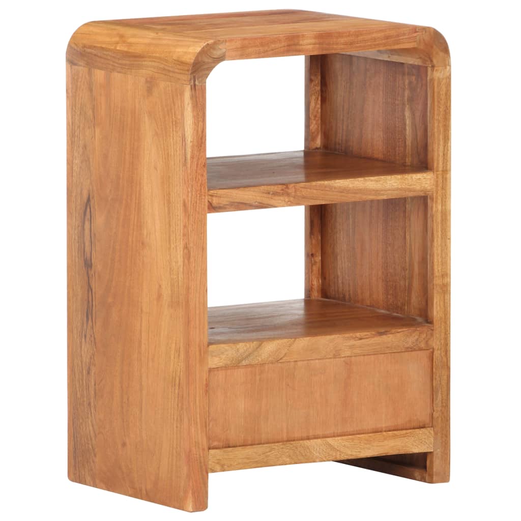 Table de chevet Bois acacia massif et finition miel