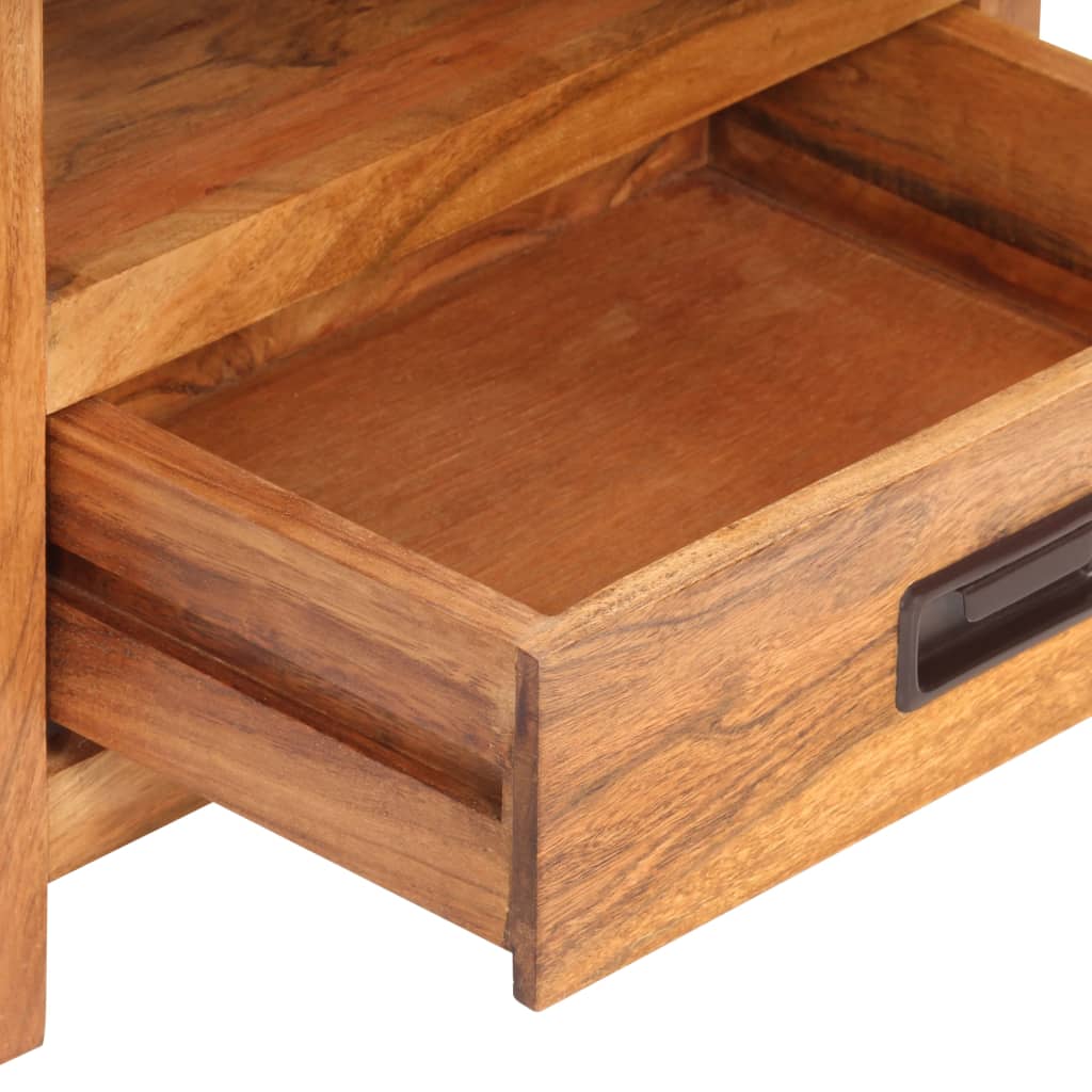 Table de chevet Bois acacia massif et finition miel