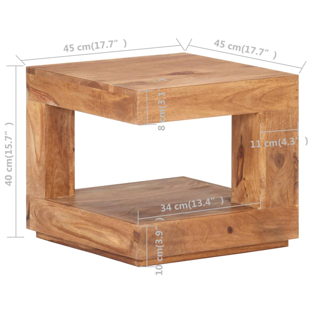 Table basse Bois d'acacia massif