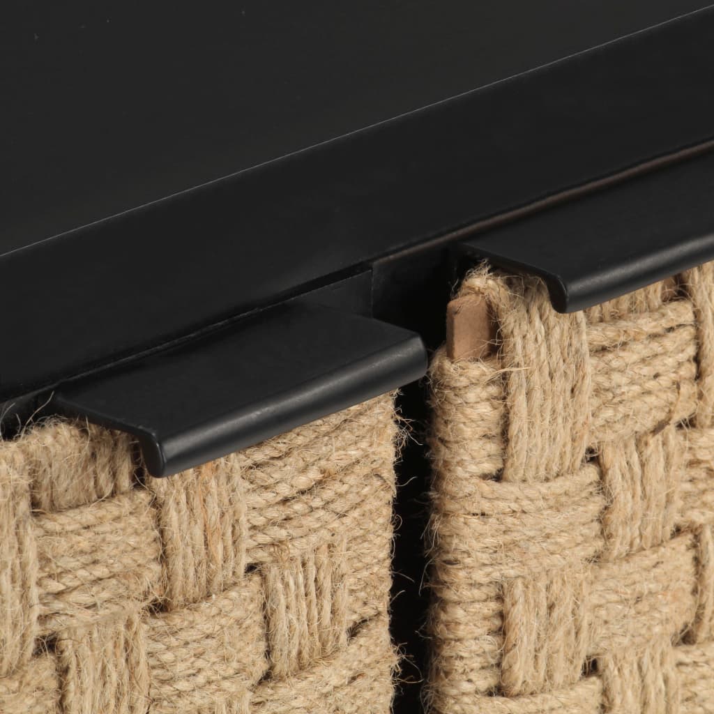 Buffet noir en bois de manguier bet jute