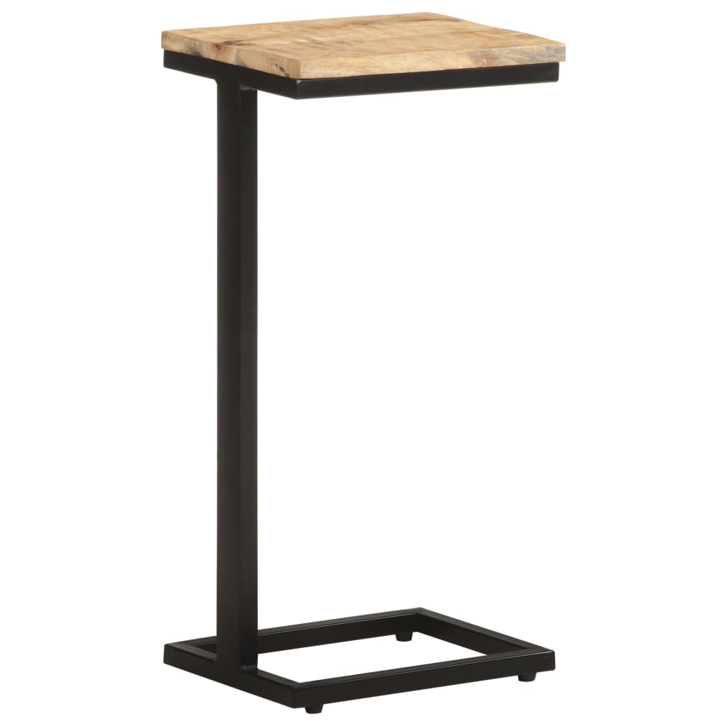 Tables d'appoint 2 pcs en bois de manguier brut