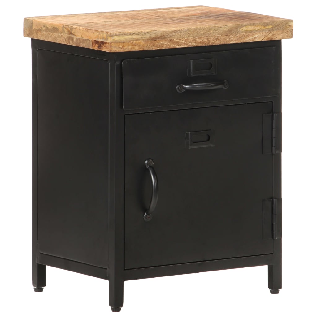Table de chevet Bois de manguier noir