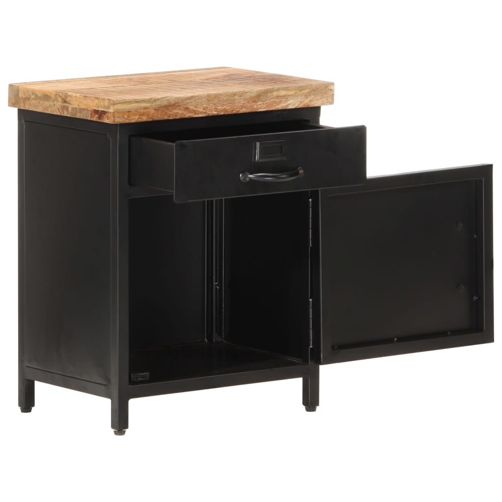 Table de chevet Bois de manguier noir