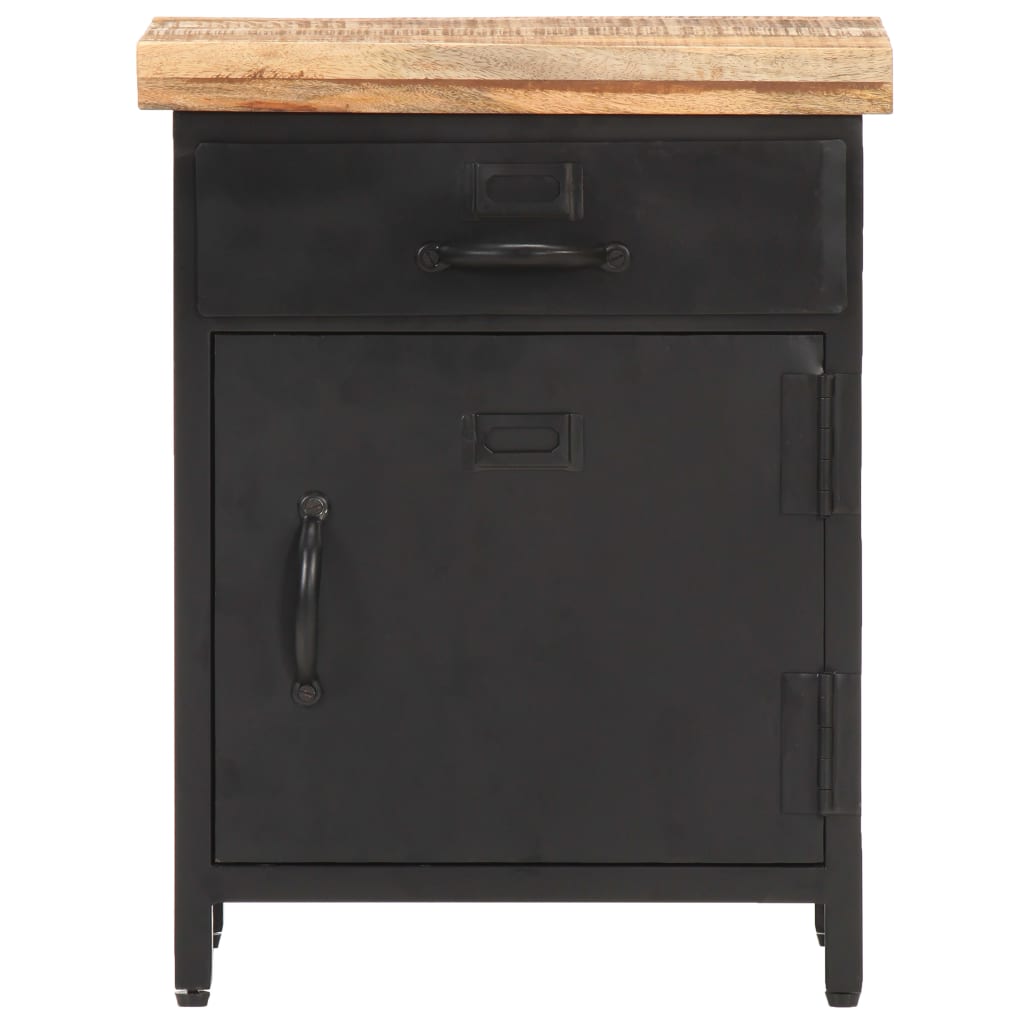 Table de chevet Bois de manguier noir
