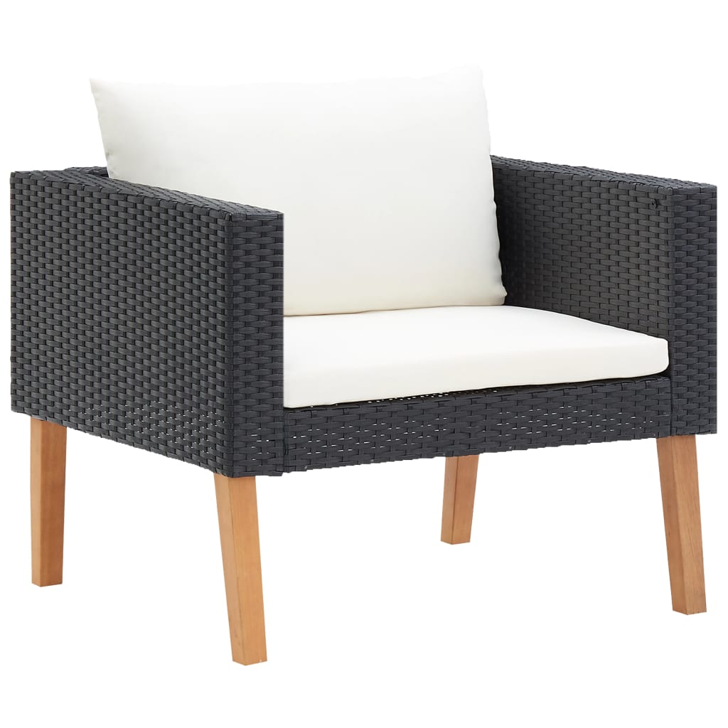 Ensemble 3 pcs tressée Noir