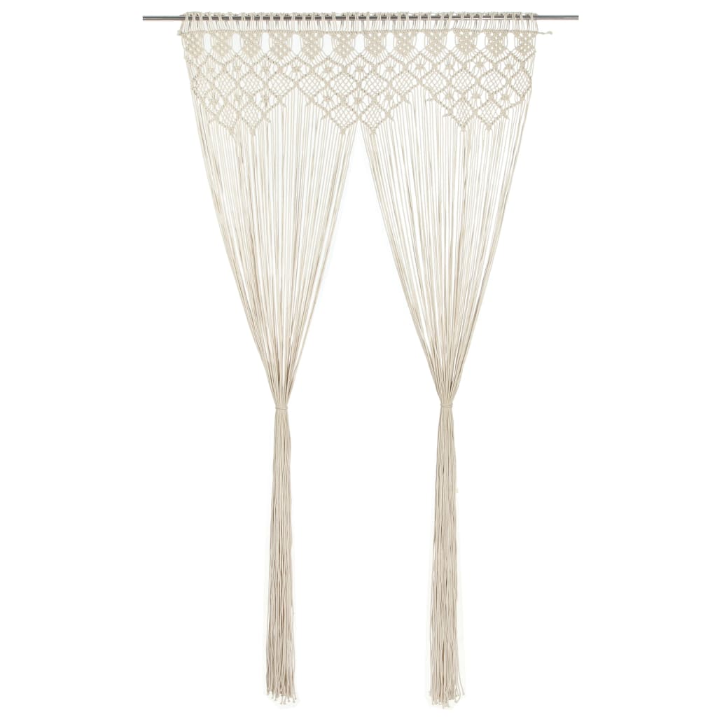 Rideau en macramé